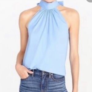 J. Crew | halter tie neck sleeveless top